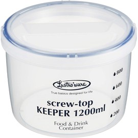 Iwasaki Kogyo Antibacterial Storage Container Screw Top Keeper 1200 Shallow Type Antibacterial B-2273KN