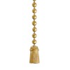 B&P Lamp® Antique Style Tassel Pull Chain, Antique Brass Finish