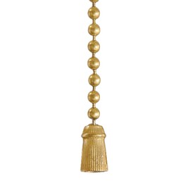 B&P Lamp® Antique Style Tassel Pull Chain, Antique Brass Finish