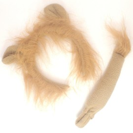 Topkids Accessories Lion Ears and Tail Set - Fun Lion Costume Fancy Dress for Adults, Women, Toddlers and Kids (Lion w/Tail)