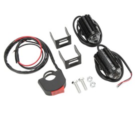2Pcs Motorcycle LED Spotlight 24W ON ON OFF High Low Beam Driving Fog Lamp for Car Truck ATV SUV
