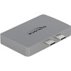 Delock Dual DisplayPort Adapter with 4K 60Hz and PD 3.0