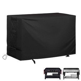 Starcrew Griddle Cover for Royal Gourmet GB8001B 8-Burner Gas Grill, Flat Top Grill Cover for Royal Gourmet GB8003 8-Burner Outddor Griddle-Waterproof