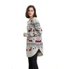 Reindeer Snowflake Christmas Pullover for Women Jumper - l