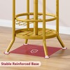 Tajsoon Coat Tree with Umbrella Holder, Coat Rack Freestanding, Coat