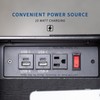 VIVO 16 inch Under Desk Slide Out Drawer with Power