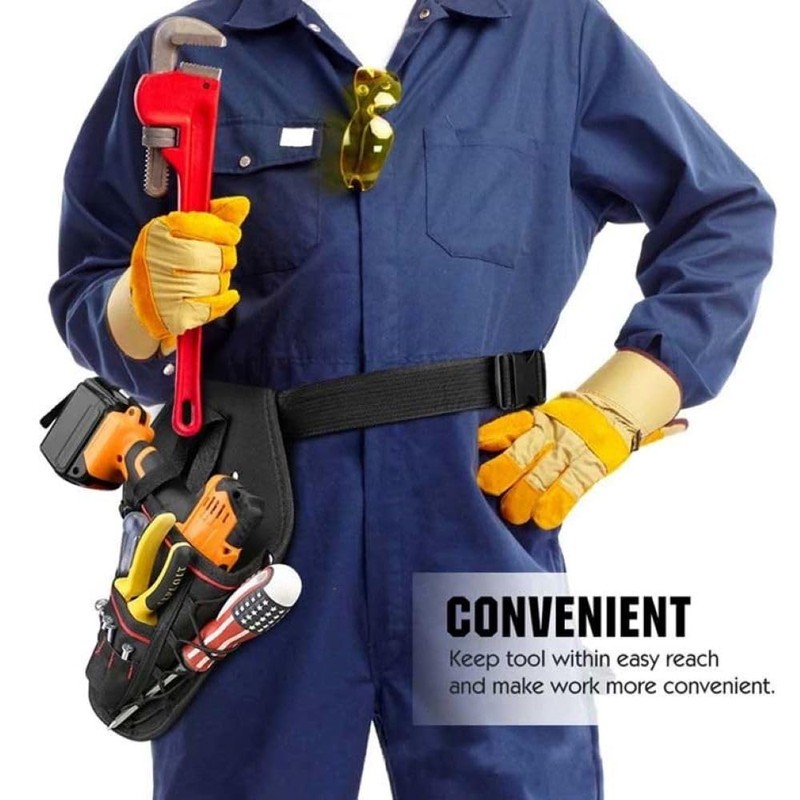Hand Pruner Hanging Pouch, Heavy Duty Construction Tool Belt for