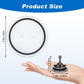 Whisks Fit ForNespresso Frother Parts Aeroccino 3/4/Plus - Nespresso Milk Frother Parts Compatible With Nespresso Aeroccino 4 (2 Whisk & 2 Lid)