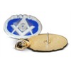 3-Piece Freemason Free Masonic Crest Lapel or Hat Pin and
