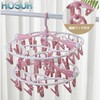 HOSUR Pinch Hanger, 32 Pinch Laundry Hanger, Foldable, Small Storage