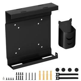 Mount for Dell Micro PC Wall VESA and Under Desk Mount for Dell OptiPlex MFF 7050 7080 5070 7020 7060 7090 7010 3060 3050 for Dell Pro Micro QCM1250 Business Mini PC Mounting Bracket with Pen Holder