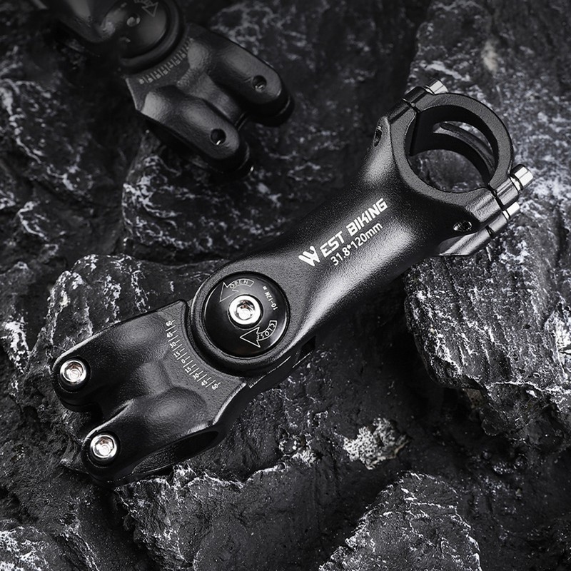 Adjustable Bicycle Handlebar Stem Variable 60 Degree Angle Aluminum Alloy