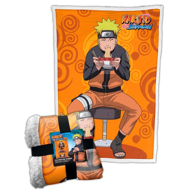Hômadict Plaid Sherpa 100 x 150 cm Naruto Ramen