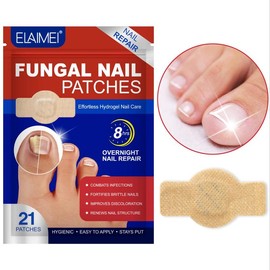 Fungal Nail Patches, 21pcs/box Nail Health Care Patches, Nail Fungus Care Patches, Suitable for Solving Fungal Nails and Other Nail Problems, Nail Supplies, Daily Care Nails Kit Set Manicure Comfort:_21patches x 2
