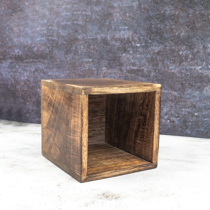 Samhita Mango Wood Burning Finished Kitchen Utensil Holder for Countertop,