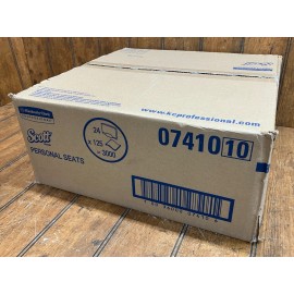 Scott Personal Seats Sanitary Toilet Seat Covers 125/Pack 3000/Carton 0741010