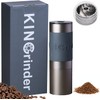 KINGRINDER K0 HAND GRINDED COFFEE MILL WITH MAXIMUM CAPACITY 25g, 160-STEP GRAIN SIZE ADJUSTMENT, COCONIC STAINLESS STEEL BLADE EXCELLENT IN UNIFORMITY, DRIP INTRODUCING MACHINE