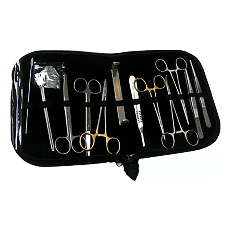 Hergom Premium Estuche De Diseccion 16 Pzas Acero Inoxidable Hergom