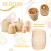 2 Sets Unpainted Nesting Dolls Blank Russian Nesting Dolls Personalize