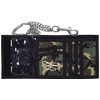 2Stoned Wallet Embroidered with Chain and Velcro Fastening Camo Gym