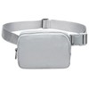 Chest Pocket Bum Bag, gray, Concise
