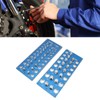Nut and Bolt Thread Checker, 38 Holes Blue Imperial Metric