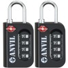 ANVIL TSA Approved Luggage Lock - 4 Digit Combination, 10,000