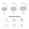 ICEICE Metal Fine Mesh Strainer and Colander for Kitchen with