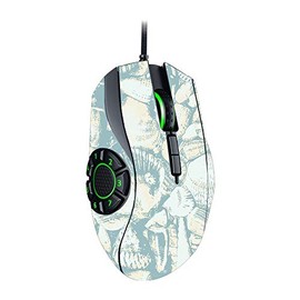 MightySkins Skin Compatible with Razer Naga Hex V2 Gaming Mouse - Blue Seashells | Protective, Durable, and Unique Vinyl Decal wrap Cover | Easy to Apply, Remove, and Change Styles | Made in The USA