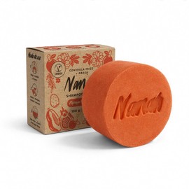 NANAH Shampoo en Barra para Cabello Seco y Graso con Mandarina y Pulpa de Papaya I Aporta Elasticidad I Sin Sulfatos y Sin Parabenos I Libre de plástico, Natural y Vegano I 100 gr.