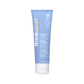 Thinksport SPF 50 Mineral Sunscreen 3 Fl Oz Water Resistant for Sensitive Skin