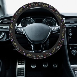 Car Steering Wheel Cover, Steering Wheel Protective Cover Wildflower