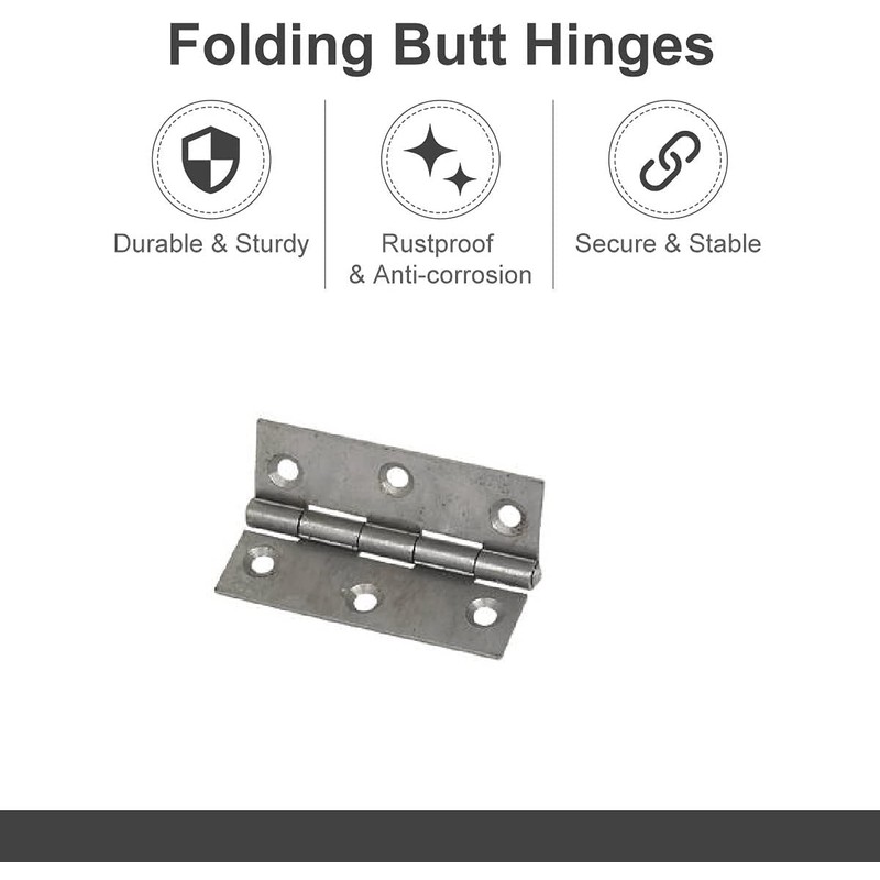 TERF® Steel Butt Hinges 75mm Door Butt Hinges Folding 75mm