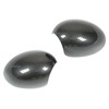 2 Pcs Door Side Rearview Mirror Cover Cap Carbon Fiber