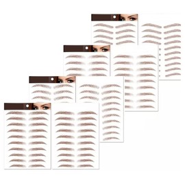 Plantilla Cejas Realistas Naturales 4d Adhesivas Impermeables Maquillaje Tiras Tatuaje Temporal Belleza Maquillaje Larga Duracion Impermeables Blister (negro 01)