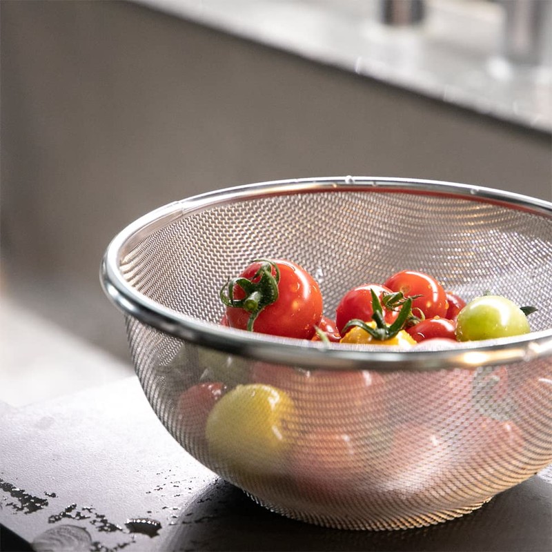 Kyoto Katsugu 4580047177041 Stainless Steel Colander, 8.3 inches (21 cm),