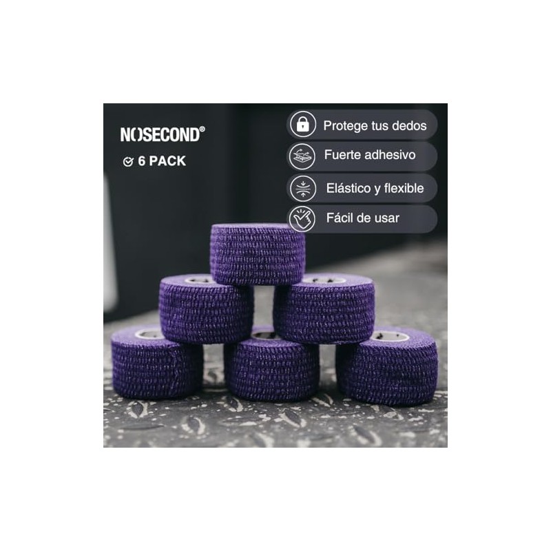 6-PACK Crossfit Premium Tape Elastic Adhesiv Stretchy - 1,49'' x