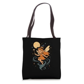 Fairy Witch With Moon Tote Bag