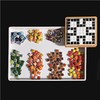 1.2x1.2cm (12/25 inch) Square Ceramic Mosaic Mosaic Tiles,1.1lb Ceramic Mosaic