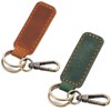 2 Pcs Leather Keyring, Genuine leather Key Fob Car Keyring