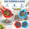 2-Pack Silicone Sink Strainers for Kitchen Drains – 4.5-Inch Anti-Clog