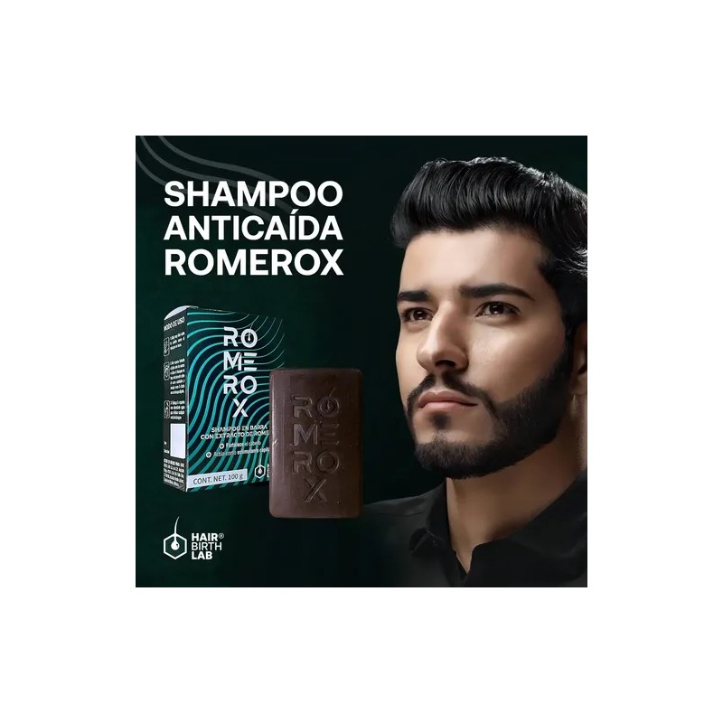 Shampoo Anticaída Romerox Tratamiento Cabello Y Barba