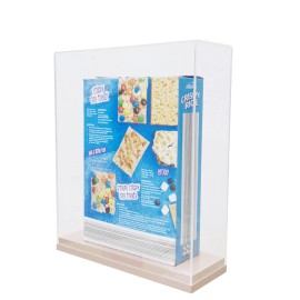 FixtureDisplays 10.8x4x12.9" Acrylic Cereal Box Display Trophy Figurine Glorifier Book Showcase