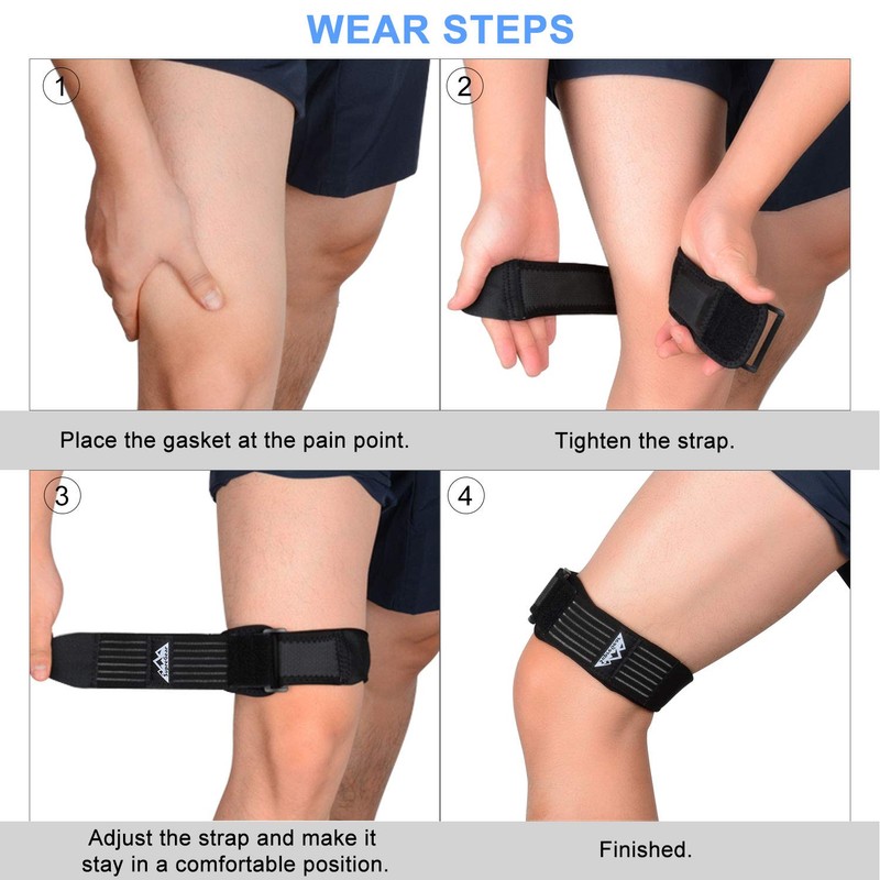 supregear IT Band Strap, Adjustable Iliotibial Band - Knee, Thigh,