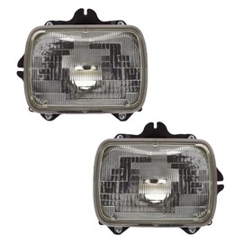 For Toyota Tacoma Headlight Assembly 1995 1996 1997 Driver and Passenger Side | Pair | SB Type | Replacement For TO2500113, TO2501115 | 81150-89155, 81110-80375