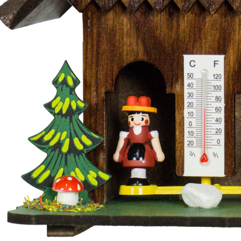 Trenkle German Black Forest Weather House TU 73 Dunkel