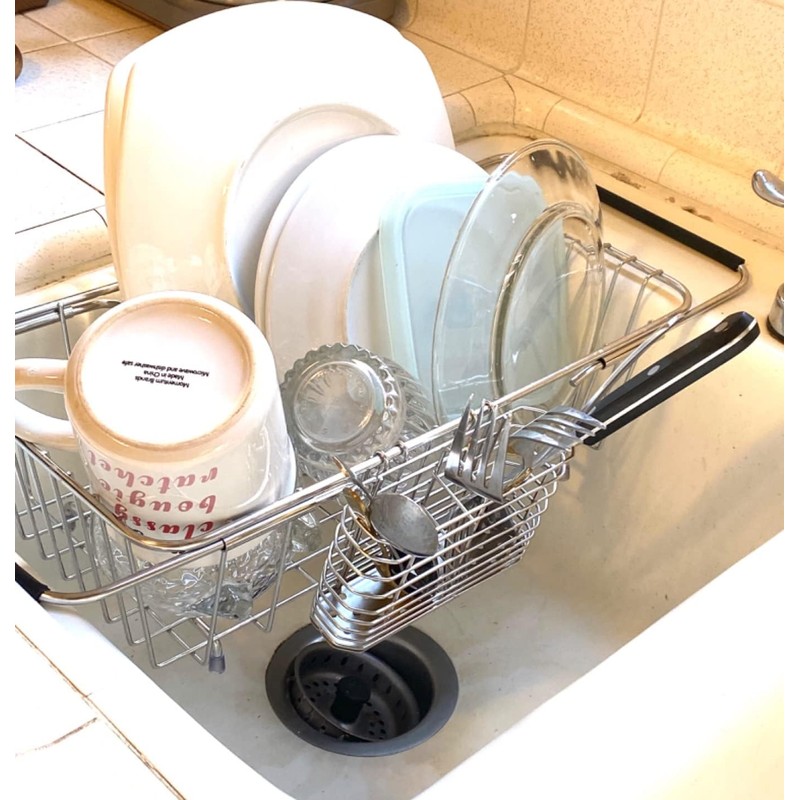 Stainless Steel Utensil Drying Basket Rack Hanging Holder for Knife