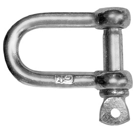 12mm Dee Shackle Chain Link D Shackles Galvanised Steel Zinc Plated 520kg Max Load (Pack of 2)
