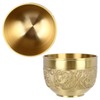 Brass Tea Cup Exquisite Embossed Patterns Retro European Small Coffee