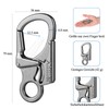 Carabiner, Double Anti-Error Locking, 7.5 cm Alloy Small Carabiner Hook